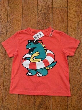 The Children’s Place Toddler T-Shirt 12-18M NWT Dinosaur Graphic Tee Summer